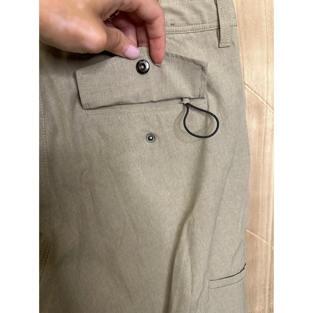 LINKSoul Mens Size‎ 33 Hybrid Gray Golf Casual Shorts Flat Front